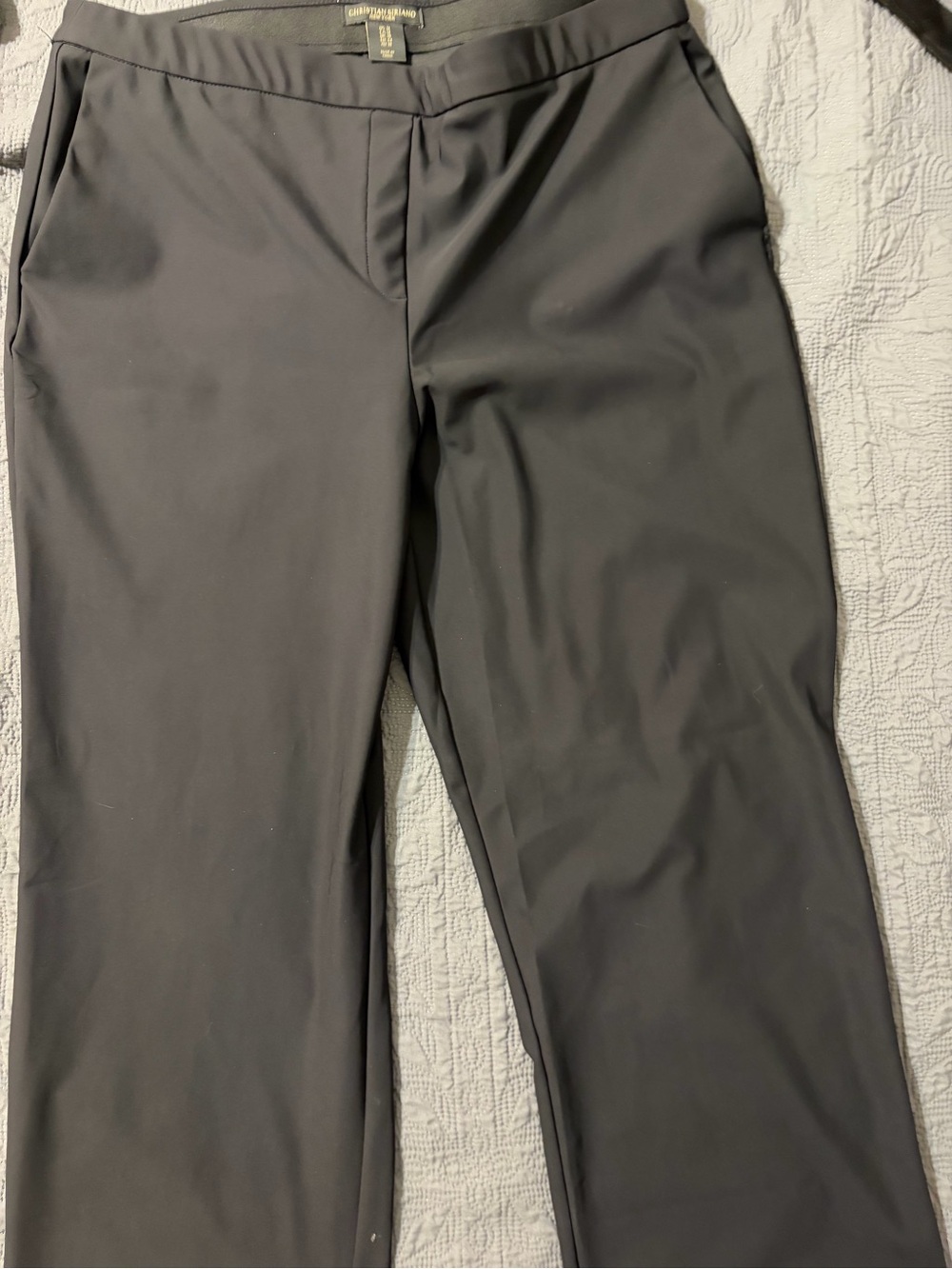 Christian Siriano Black Dress Pants with Gold Label